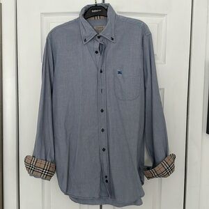 Burberry Light Blue Shirt. Size M